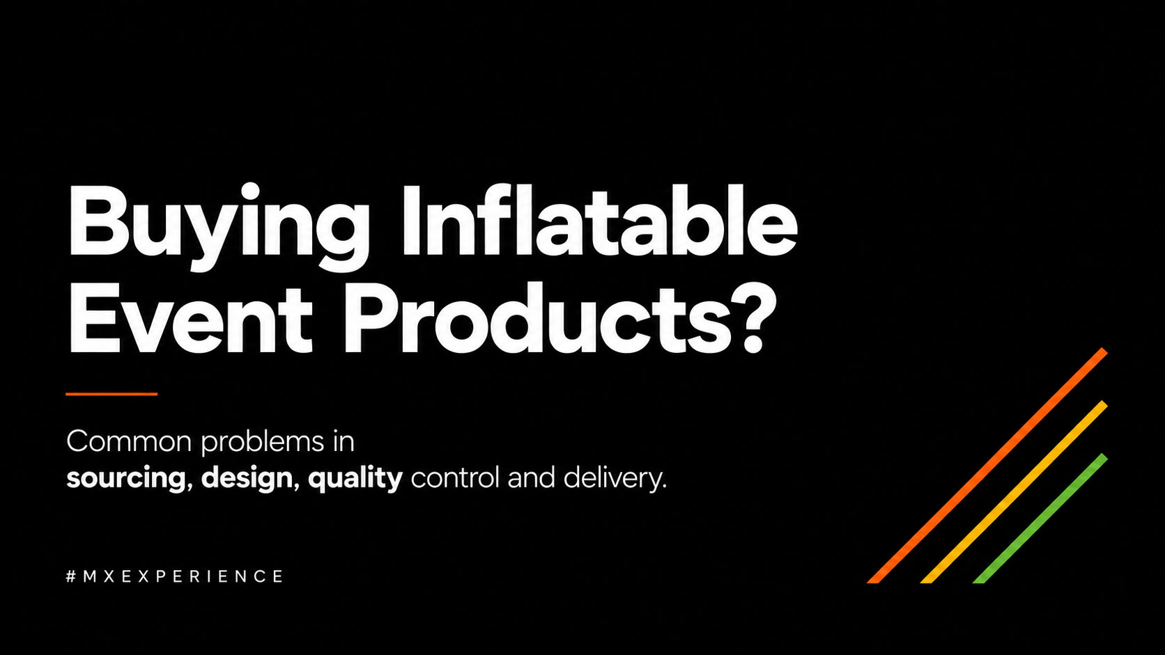 Common Problems When Buying Inflatable Event Products